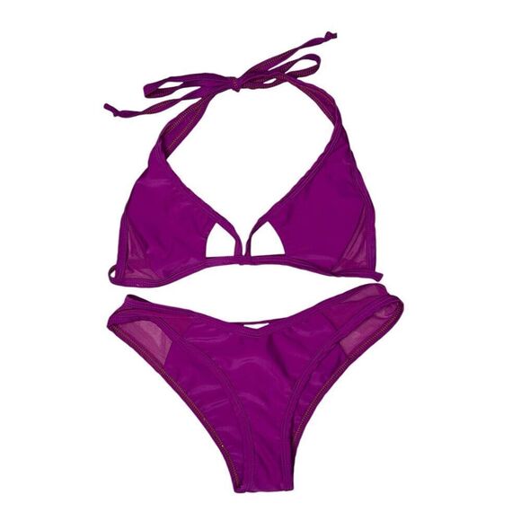 Amanda Louise Women’s XS/S Bikini Purple Two-Piece Luxury Swimwear - Picture 1 of 7
